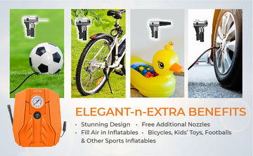 myTVS Analog car tyre inflator/ air pump/ tyre compressor- Air Champ TI-15