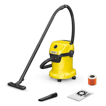 Karcher WD 2 – Compact Multi-Purpose Wet & Dry Vacuum Cleaner with 12 Litre Container