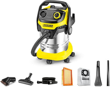 Karcher WD 5* EU-I – Powerful Multi-Purpose Vacuum Cleaner for Wet & Dry Cleaning