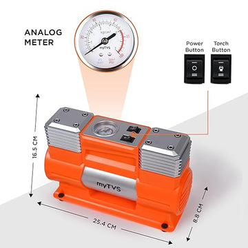 myTVS TI-18 X-Series Air Thunder Tyre Inflator Double Cylinder 150Psi