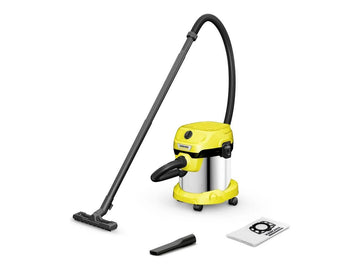 Karcher WD 2 Plus S V-15/4/18 – Compact Stainless Steel Wet & Dry Vacuum Cleaner with Blower Function